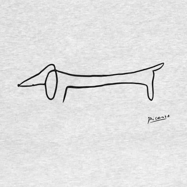 Picasso's sausage dog by Petras